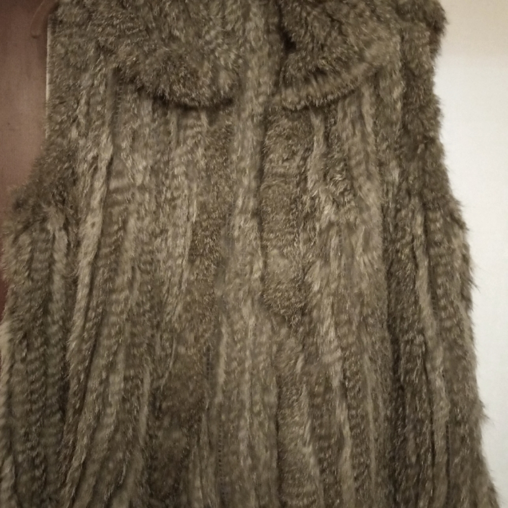 Real fur vest (Rabbit) New without tags.